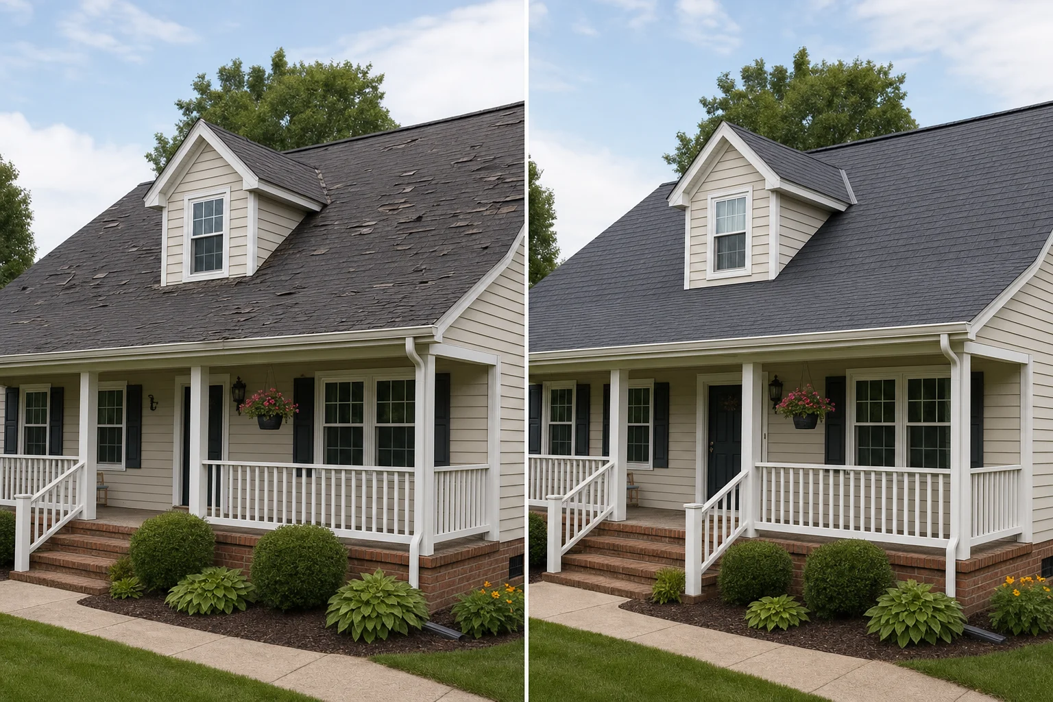 Glendale CA Roofing - Before & After 2