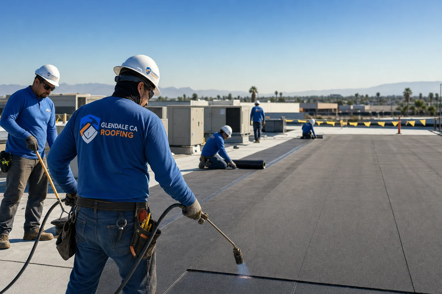 Glendale CA Roofing - Commercial 1